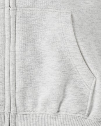 Fille imprimé molleton Zip Up Kangourous