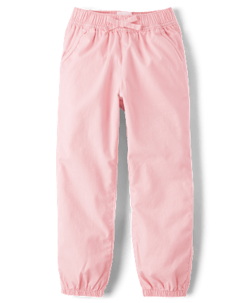Girls Twill Jogger Pants