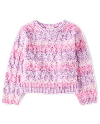Girls Ombre Chenille Sweater