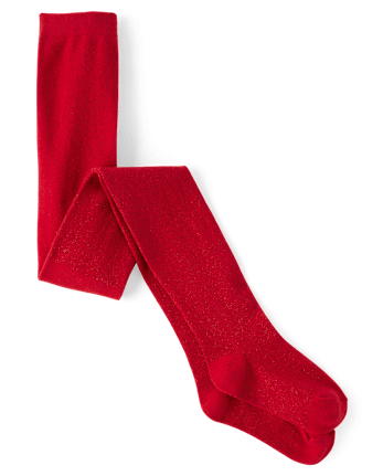 Girls Metallic Tights