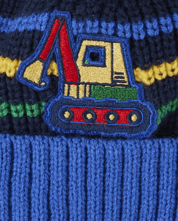 Toddler Boys Embroidered Construction 2-Piece Cold Weather Set