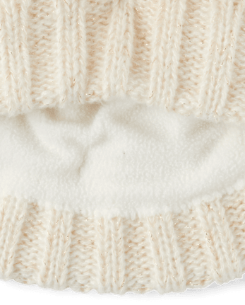Girls Cable Knit 2-Piece Cold Weather Set
