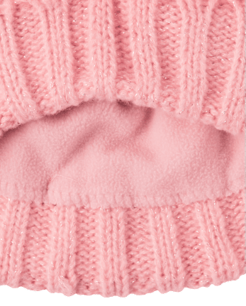 Toddler Girls Cable Knit 2-Piece Cold Weather Set
