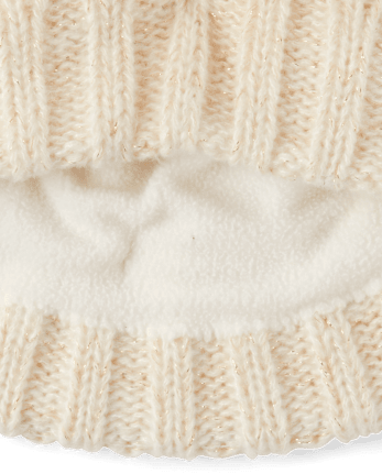 Toddler Girls Cable Knit 2-Piece Cold Weather Set