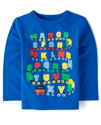 Baby And Toddler Boys Alphabet Train Graphic Tee