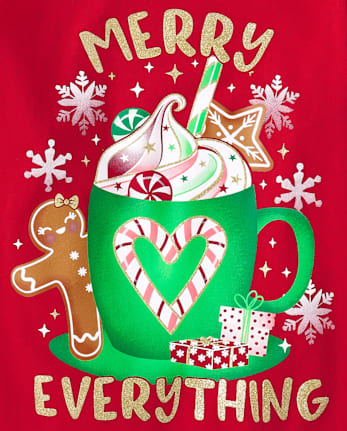 Girls Christmas Graphic Tee 2-Pack - MULTI CLR
