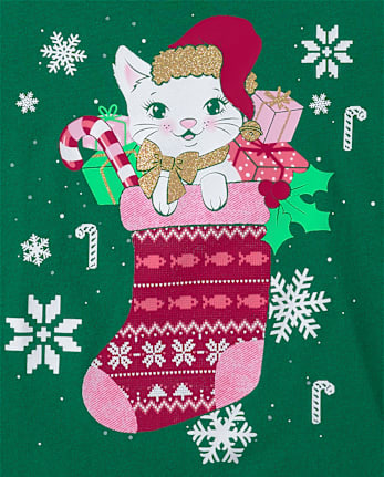 Girls Christmas Graphic Tee 2-Pack - MULTI CLR
