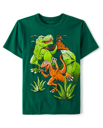Boys Dino Volcano Graphic Tee