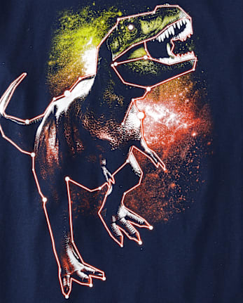 Boys Glow Dino Graphic Tee