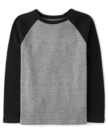 Boys Colorblock Thermal Raglan Top