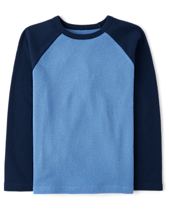 Boys Colorblock Thermal Raglan Top