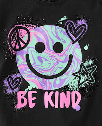 Girls Be Kind Smile Graphic Tee