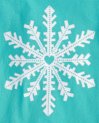 Girls Winter Snowflake Graphic Tee