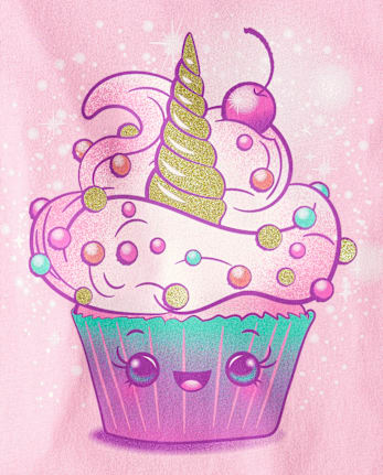 Girls Cupcake Graphic Tee