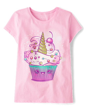 Girls Cupcake Graphic Tee