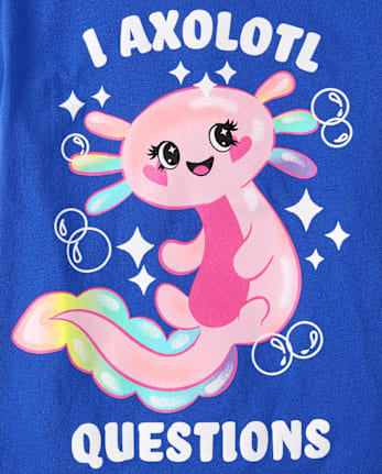 Camisetas estampadas Niña Axolotl