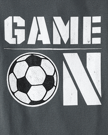 Boys Game On Soccer Graphic Tee