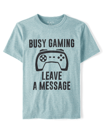 Boys Busy Gaming Graphic Tee