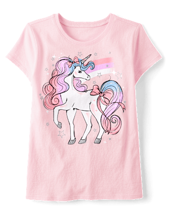 Girls Unicorn Graphic Tee