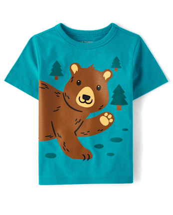 Baby And Toddler Boys Bear Graphic Tee