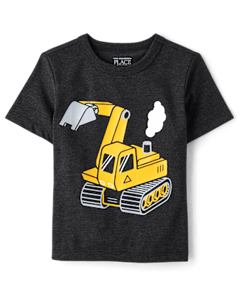 Baby And Toddler Boys Bulldozer Graphic Tee