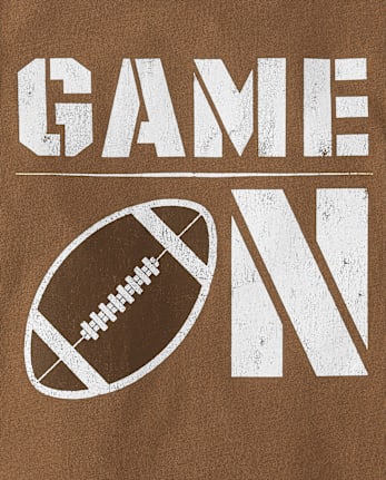 Baby And Toddler Boys Game On Football Graphic Tee
