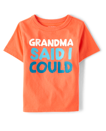 Baby And Toddler Boys Grandma Said Graphic Tee