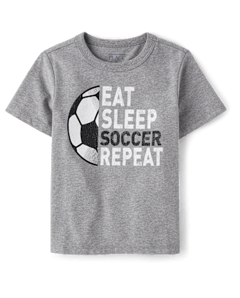 Baby And Toddler Boys Soccer Graphic Tee