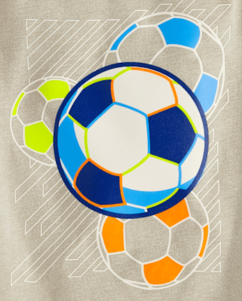Baby And Toddler Boys Soccer Ball Graphic Tee