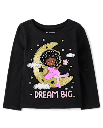 T-shirt graphique Dream Big pour bébé et petite fille