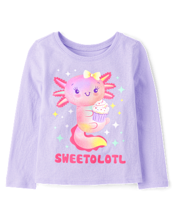 T-shirt graphique Axolotl Dessert pour bébé et petite fille
