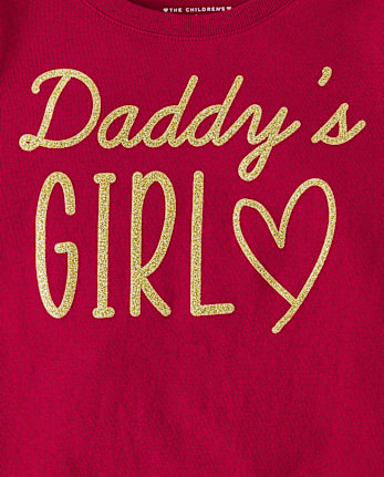 Bébé Et tout-petit, fille Daddy's Fille T-shirt imprimé