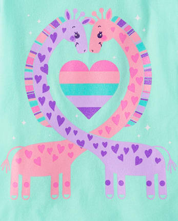 Lot de 5 t-shirts à imprimé animal pour bébé et petite fille