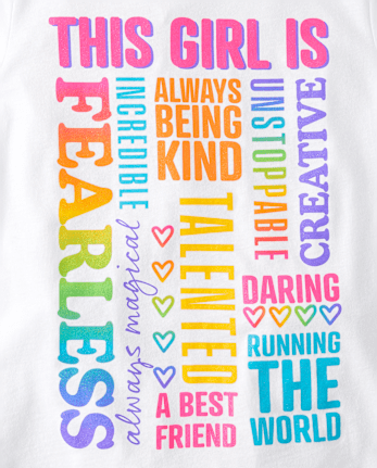 Girls Positivity Graphic Tee 2-Pack