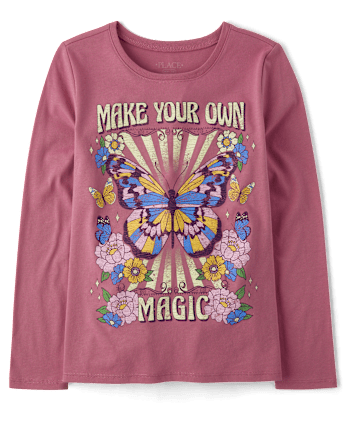 Girls Butterfly Magic Graphic Tee