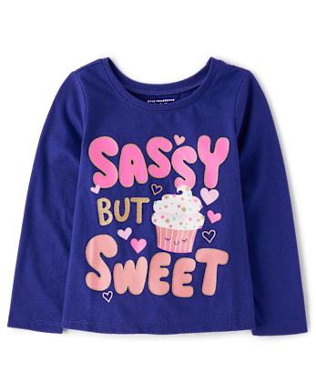 Baby And Toddler Girls Sassy But Sweet Graphic Tee