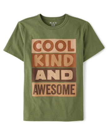 Boys Cool Kind Awesome Graphic Tee