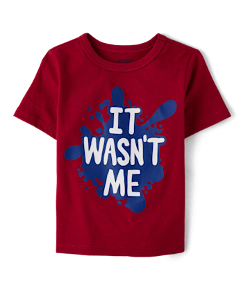 Baby And Toddler Boys Wasn't Me Graphic Tee