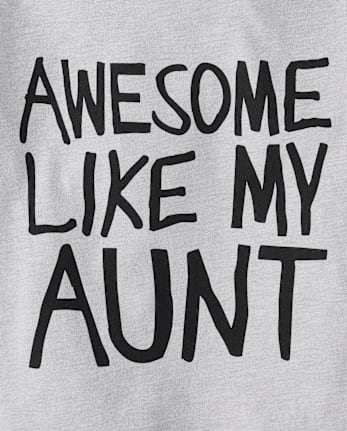 T-shirt graphique « Génial comme ma tante » pour bébés et tout-petits garçons