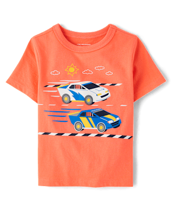 Baby And Toddler Boys Racecar Graphic Tee
