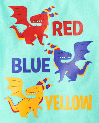 Baby And Toddler Boys Dragon Colors Graphic Tee