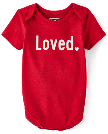 Unisex Baby Loved Graphic Bodysuit