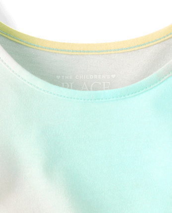 Haut imprimé à nouer sur le devant pour petites filles