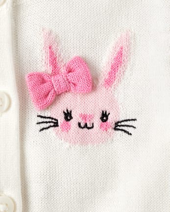 Gilet lapin pour petites filles