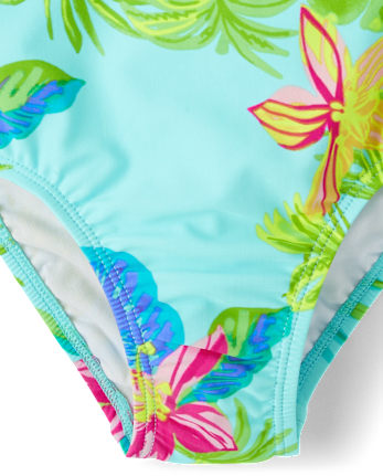 Bébé And tout-petit, fille Maillot de bain une pièce à une épaule asymétrique