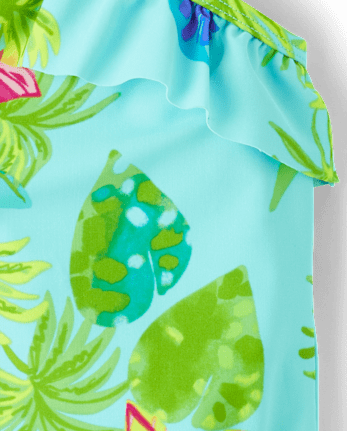 Bébé And tout-petit, fille Maillot de bain une pièce à une épaule asymétrique