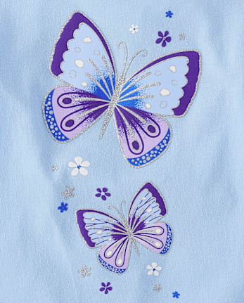 Lot de 3 hauts papillons flottants pour petites filles