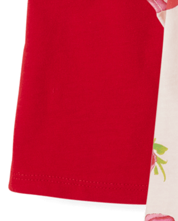 Lot de 3 hauts à volants à fraises pour petites filles