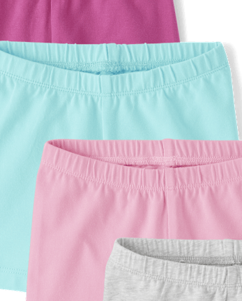 Toddler Girls Cartwheel Shorts 6-Pack