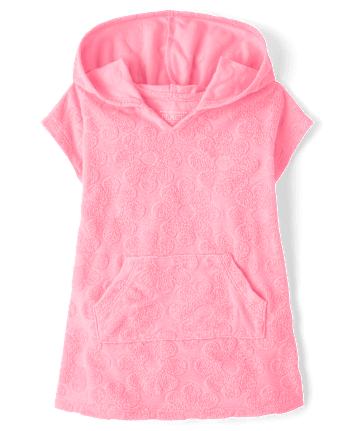Baby And Toddler Girls Floral Terry Swim Cover-Up